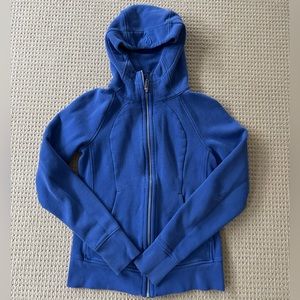 blazer blue full zip scuba 6